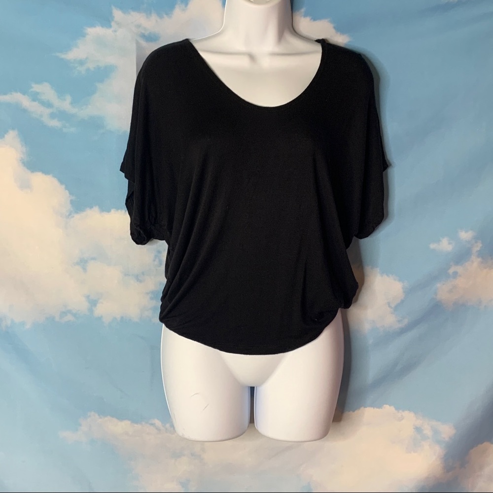 Michelle USA- Black V Neck Top size Medium